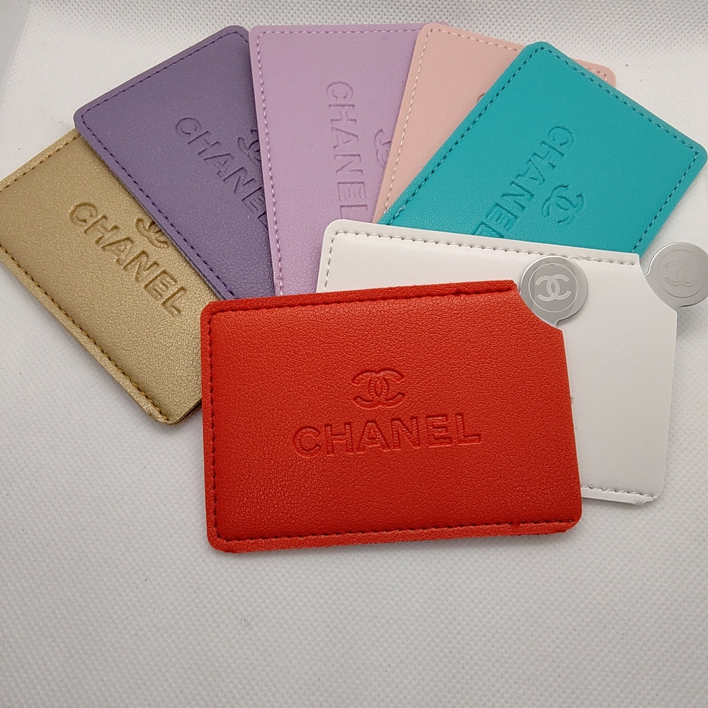 Chanel Mirror / Card Holder in Red